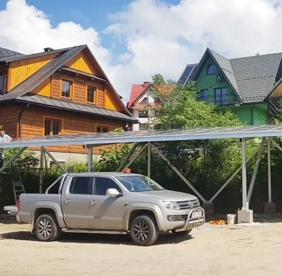 9kW Γερμανικό Ηλιακό Carport Εύκολη εγκατάσταση Alu φόρτιση 25 χρόνια διάρκεια ζωής άμεση παροχή