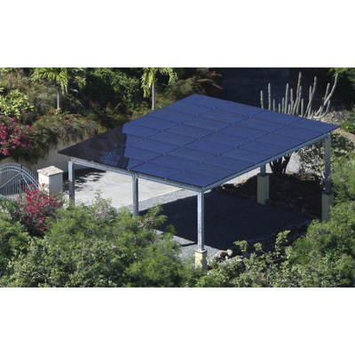 Ανθεκτικός στον άνεμο 60M/s Ηλιακός πίνακας Carport Ηλιακό σύστημα τοποθέτησης με ανωτισμένη τελική
