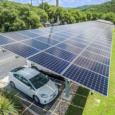 Φυσικό 9kw πλήρης εγκατάστασης ηλιακό ράφι Αλουμίνιο σύστημα δομής στάθμευσης αυτοκινήτων για το σπίτι