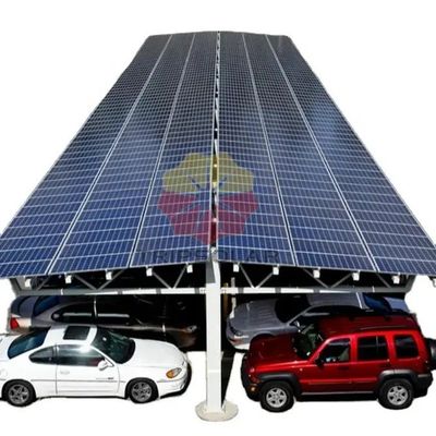 Συστήματα ηλιακής τοποθέτησης Carport 10KW Ελαφρύ βάρος Αλουμίνιο Ηλιακό Carports για πάρκινγκ αυτοκινήτων