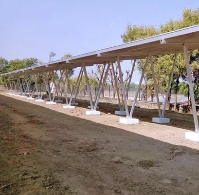60m/s Wind Load Solar Carport Bracket για γρήγορη εγκατάσταση οικιακής συσκευής ηλιακών συλλεκτών