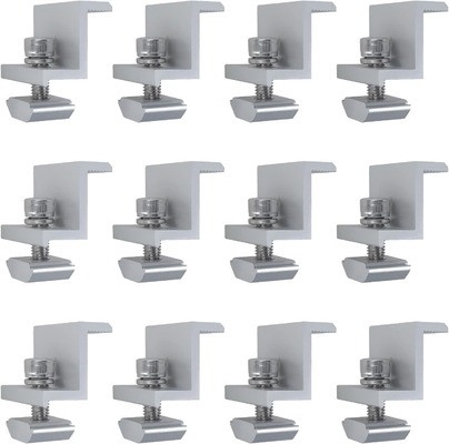 60M/s Wind Load Anodized Solar Mid Clamp Mounting Structure για το σύστημα στερέωσης οροφής