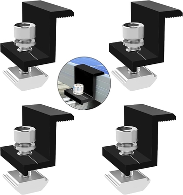 60M/s Wind Load Anodized Solar Mid Clamp Mounting Structure για το σύστημα στερέωσης οροφής