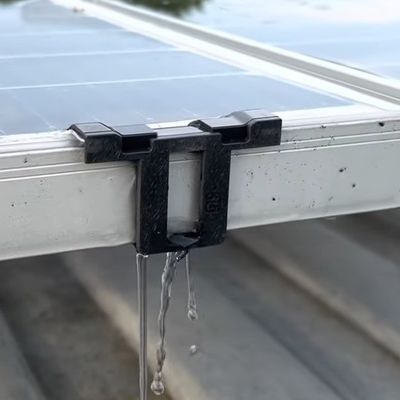 Γρήγορη εγκατάσταση Ηλιακών Πανελών Σύστημα Εγκατάστασης τοίχου για αποτελεσματική αποστράγγιση νερού