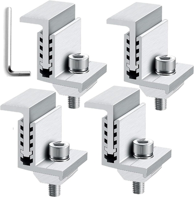 60M/s Wind Load Anodized Solar Mid Clamp Mounting Structure για το σύστημα στερέωσης οροφής