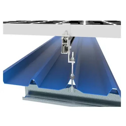 Εφοδιασμός με χιόνι 1.4kn/m2 L Foot Solar Roof Mounting System Racking για πολυμεγέθη μεταλλικές στέγες