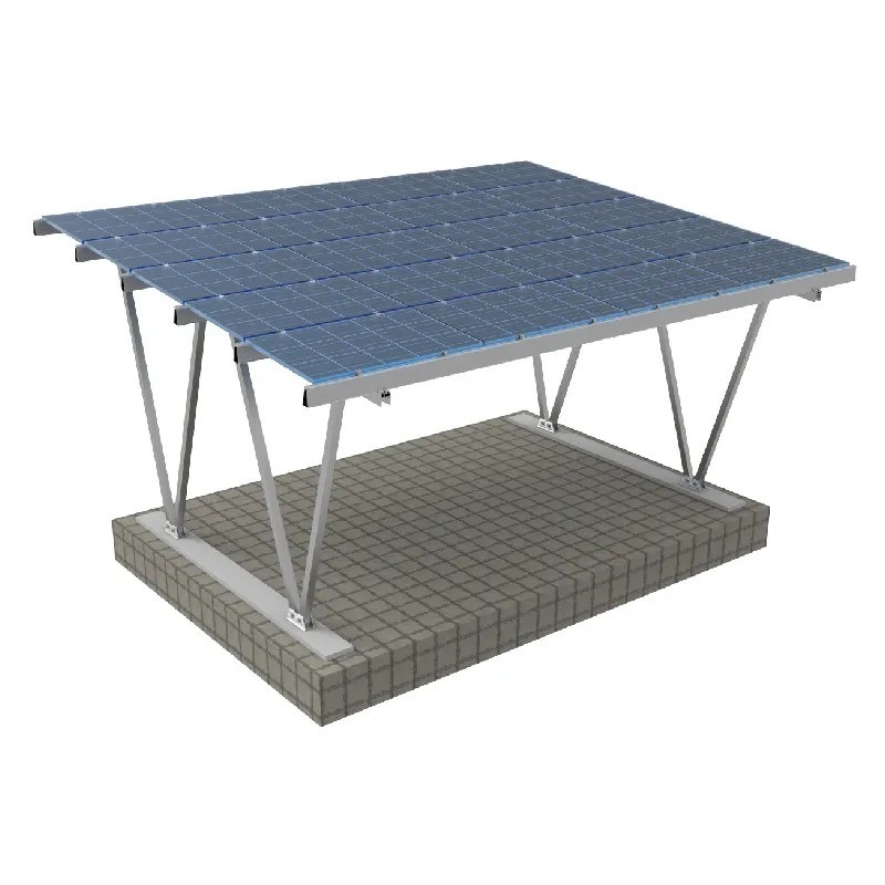 Φυσικό 9kw πλήρης εγκατάστασης ηλιακό ράφι Αλουμίνιο σύστημα δομής στάθμευσης αυτοκινήτων για το σπίτι