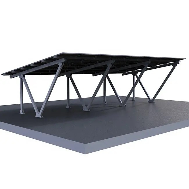 Σλιβερ ή εξατομίκευση AL6005-T5 Ηλιακό Carport με Πάνελ Παρκινγκ Ρέικ δομή