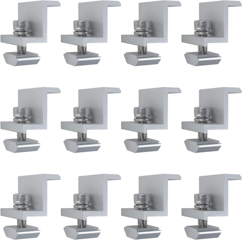 60M/s Wind Load Anodized Solar Mid Clamp Mounting Structure για το σύστημα στερέωσης οροφής